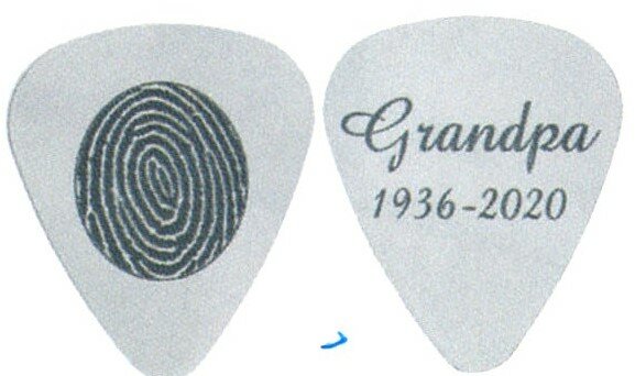 Stainless Steel Guitar Pick 